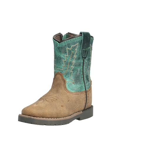 Image of Smoky Mountain Boots Toddlers' Autry Square Toe Leather Western Cowboy Boots