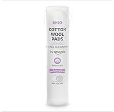 by Amazon Cotton Wool Pads, Dual Texture, 100% Cotton, 120 Pads