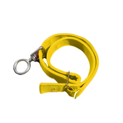 Image of Farmer King MAT Cow /Buffalo /Bull /Horse Solid Nylon Neck Belt, Rock Strong Collar, 1 Meter Adjustable,Yellow