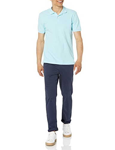 Gap Mens Logo Pique Polo Blue Heaven M #TOP3