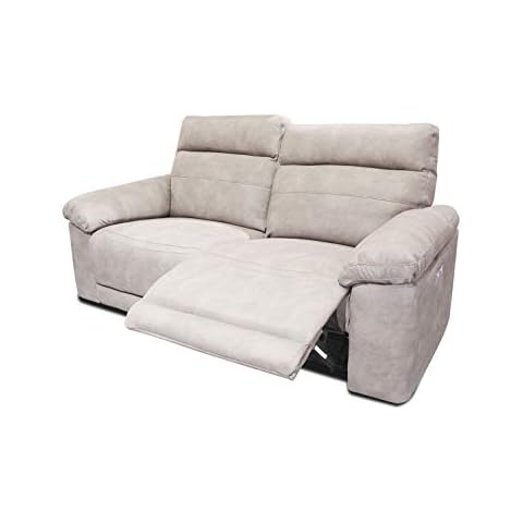 Meubletmoi - Sofá relaxation motorizado de 2,5 plazas beige Cover