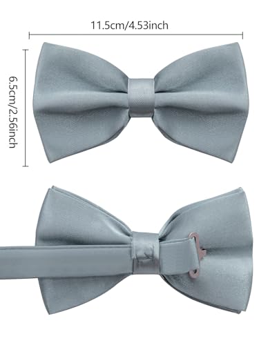 Image of habibee Suspenders and Bow Tie Set for Men, Adjustable Elastic Braces with Y-Back, Diverse Colors, Strong Clips