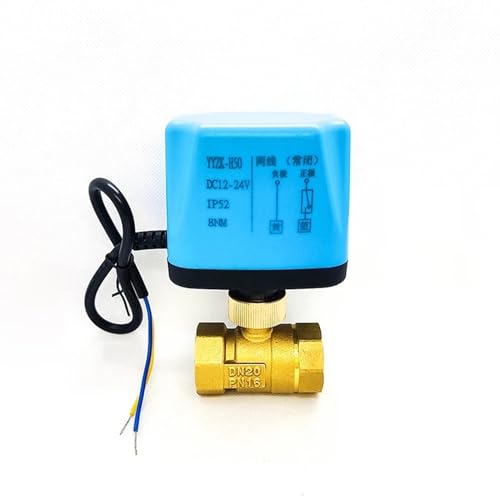 Vanne à bille électrique normalement fermée en laiton robuste 3/4 220V - 2