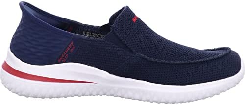 Skechers Men's DELSON 3.0 CABRINO Slip-On, Navy Knit, 10 | Image 5