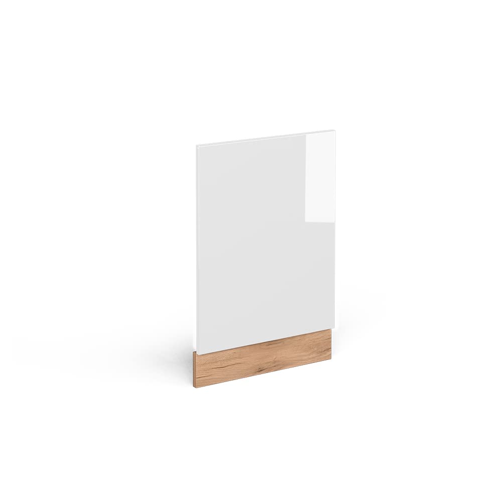 Vicco Front panel Raul, White High Gloss, 45 cm without worktop, for flexible combination within modular kitchen systems
