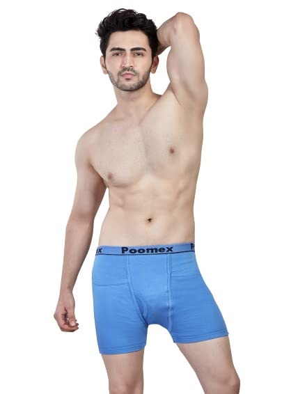 poomex Men's Cotton Trunks, Pack of 5 (Multicolor & Assorted)-picture-38