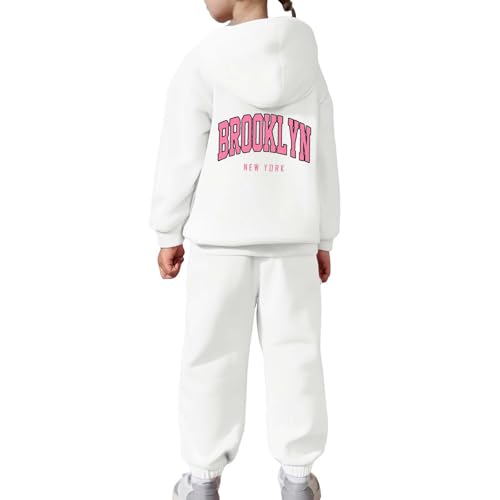 Brooklyn 2 Piece Girls Sweatsuit Casual Letter Printed Long Sleeve Pullover Hoodies and Jogging Sweatpants Fall Clothes4