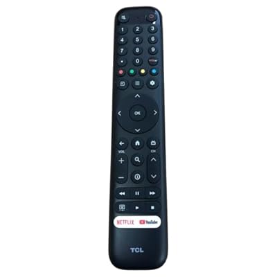 OEM Replacement Google Remote Control fits for All TCL Google TV LED QLED 4K UHD Smart TV with 2 Shortcut Buttons Netflix and Prime Video Buttons - RC716 (No Voice Command Control Function)