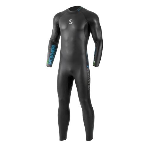 Synergy Mens Volution 3/2mm Triathlon Wetsuit - Full Sleeve Open Water (Men Mens L1)