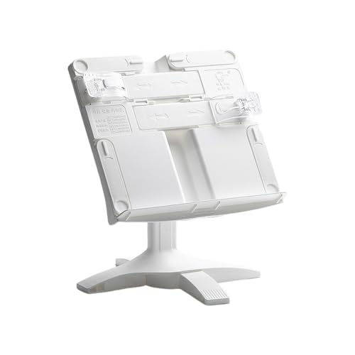 Soporte ajustable para libros, soporte de lectura giratorio, diseño resistente plegable, ligero y portátil, fácil instalación, accesorio de escritorio para partituras, libros de cocina, materiales de