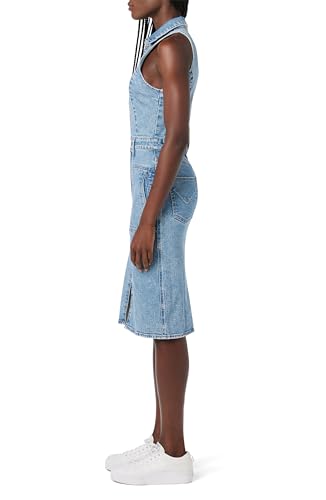Image of Hudson Women's Sleeveless Collared Halter Utility Dress with Pockets