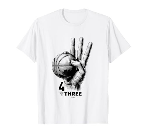 4 THREE BIG CLUTCH BASKETBALL THROW LOGO I T-Shirt