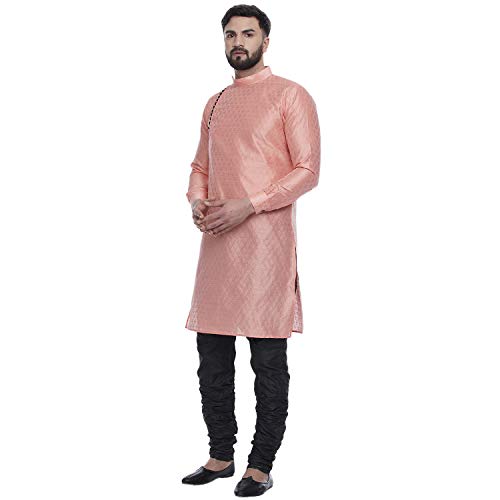 Image of Veera Paridhaan Men's Ethnic Jacquard Printed Long Straight Kurta