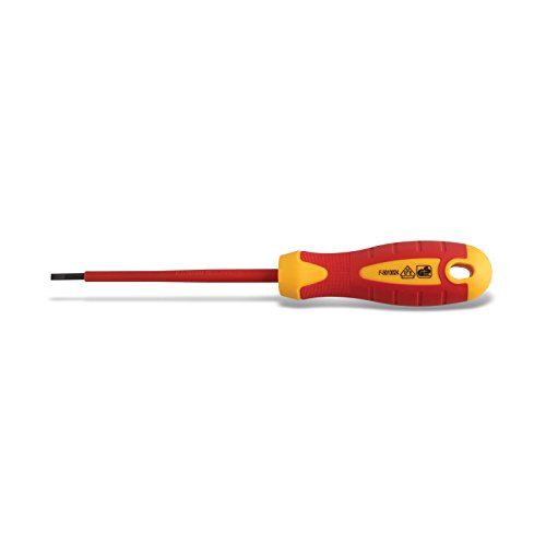 SECOTEC® VDE Elektriker Schlitz Schraubendreher Schraubenzieher Schlitzschraubendreher 3 x 100 mm - ergonomischer Griff - magnetisch Cover