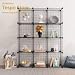 Tespo Metal Wire Storage Cubes, Modular Shelving Grids, DIY Closet Organization System, Bookcase, Cabinet, (12 - Regular Cube.)