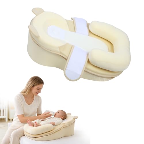 Rootling Baby Feeding Pillow, Anti Overflow Feeding Pillow for Reducing Spit-Up, Safety Nursing Pillow, Baby Lounger Reflux Wedge Breastfeeding,...