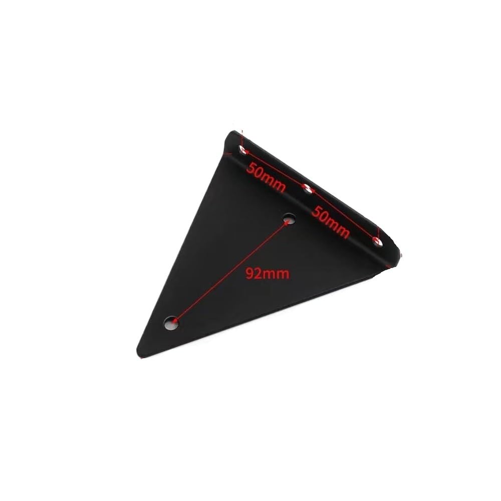 Sunrrafck Black 14Cm 1Pcs Invisible Bracket Wall Shelf One-Word Partition Support Frame Fixed Triangle Right-Angle Load-Bearing Rack(Black 14Cm)
