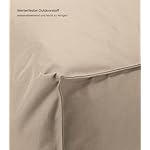 mokebo Sitzsack Sundowner mit Hocker Beige-Khaki