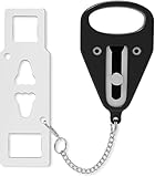 Portable Door Lock for Travel – Hotel Door Locks for Travelers Security – Door Safety Lock from Inside for Home & Apartment – Travel Locks for Hotel Rooms – PocketLock (Black)