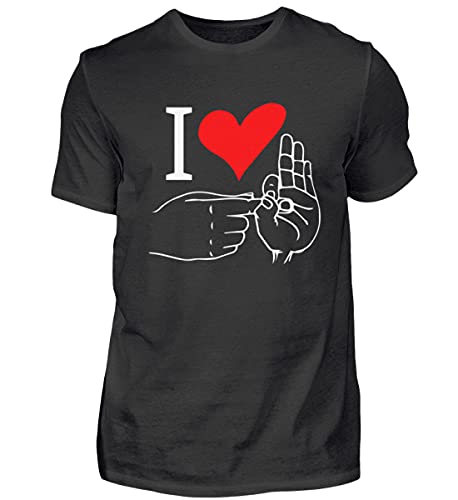 T-shirt I Love Sex pour homme noir XX-Large en coton confortable