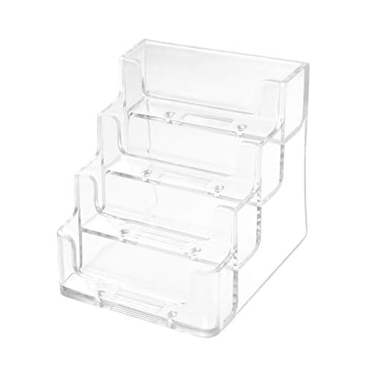 DOITOOL Acrílico Negocio Titular Escuela Oficina Escritorio Suministros Negocio Caso Papelería (Cuatro ranur