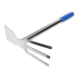 ROMISBABA Herramienta de Mano para Jardinería Pequeña de Acero Inoxidable Azada Portátil Resistente para Escardillo Cultivo y Preparación del Suelo Huerto Ligera y Duradera Uso Agrícola
