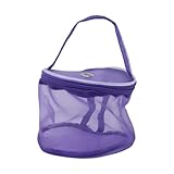 yueton 1PCS Mesh Yarn Storage Bag Circular Yarn Storage Box Wool Storage Bucket Weaving Tool Storage Basket for Sewing Accessories Yarn Weaving Tools
