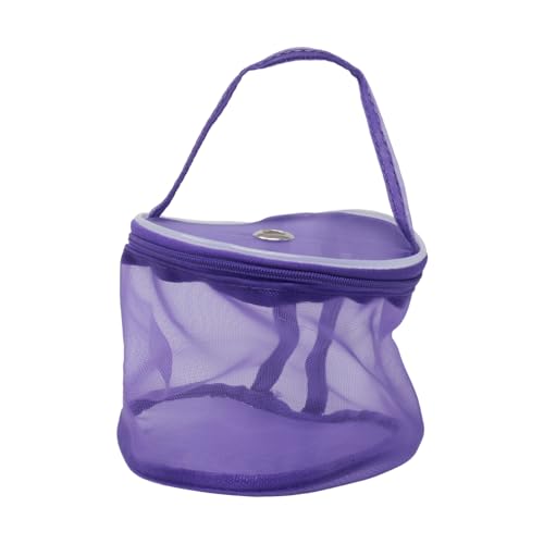 Image of yueton 1PCS Mesh Yarn Storage Bag Circular Yarn Storage Box Wool Storage Bucket Weaving Tool Storage Basket for Sewing Accessories Yarn Weaving Tools