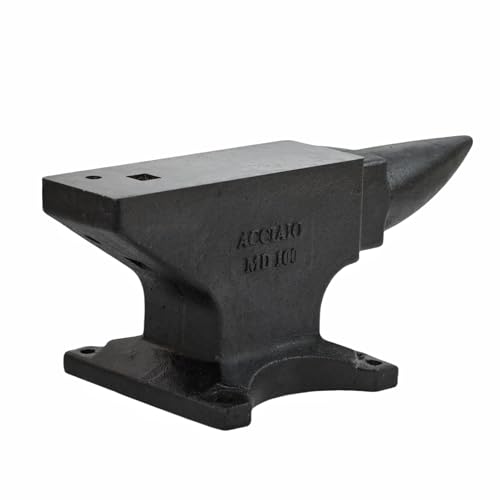 Easmvetaln 100Lbs Cast Iron Single Horn Anvil