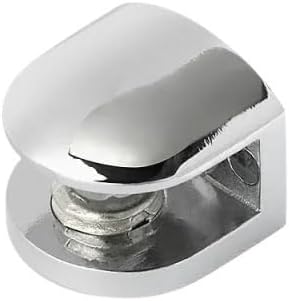 Glass Shelf Brackets 6pcs Glass Clamps Shelves Holder Corner Bracket Aluminum for Display Shelves(8-10mm)