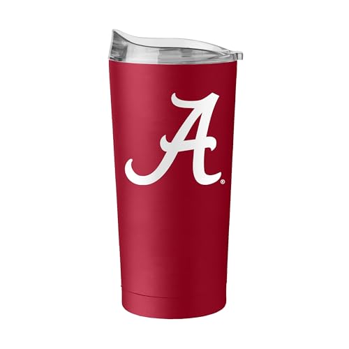 Image of Logo Brands NCAA 20 oz Powder Coat Stainless Tumbler -Double-Wall Insulated Everday Tumbler for Hot or Cold Drinks, High Lip Lid, Team Color