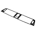 Acouto Car Console Air Conditioning Vent Cover Trim for BMW 3 Series F30 13-18 Carbon Fiber Style