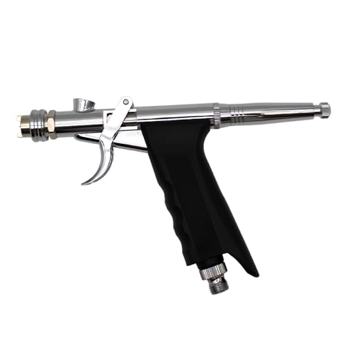 Image of Uouteo Airbrush Kit, Double Action Trigger Airbrush Gun with 0.5mm Fan Spray Cap /Needles /Nozzles, 15 CC Cup, Air Brush Guns for Painting