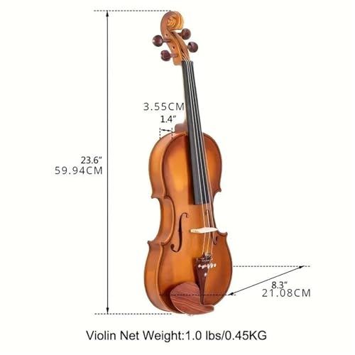 Violon de qualite professionnelle en bois massif et accessoires