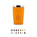 Cool Bottles - Tumbler - Vaso Térmico de Acero Inoxidable - 330 ml - Vivid Orange - Taza de Café - Altura 14 cm - Bebidas frías 16 horas y calientes 8 horas - Tapa Hermética - Libre de BPA