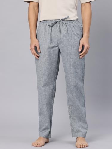 Image of Majestic Man Comfort Fit Solid Cotton Blend Casual Style Lounge Pyjama with 3 Pockets & Zip Closure