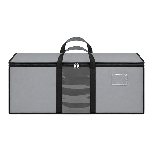 Image of Storite Jumbo Super-Size 78L Canvas Moisture Proof MultiPurpose Heavy Duty Storage Bag for Toys /Stationery /Blankets /Clothes /Moving Bag With Strong Reinforced Handles Rectangular Grey (84x26x36cm)