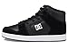 DC Boy's Unisex-Child Manual V Hi Skate Shoe, Black/Black/White, 1 Little Kid