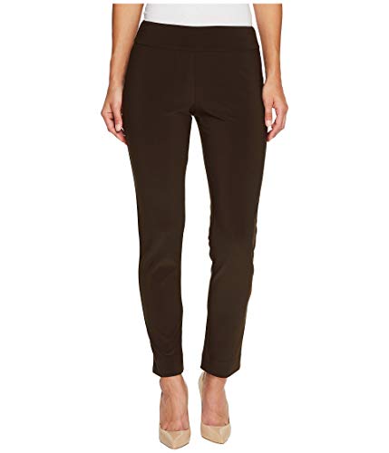 Krazy Larry Microfiber Long Skinny Dress Pants Brown 8