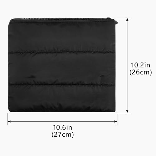 Geekria NOVA Headphones Puffy Pouch, Compatible with Bose QCUltra, QC45, JBL Tune 520BT, Sony WH-CH720N and More, Headset Carrying Bag, Soft Travel Pouch Case for Over-Ear Headphones (Black) - Image 3