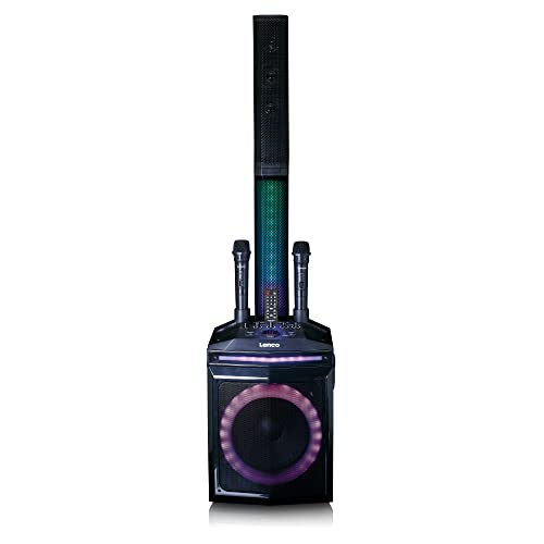 Lenco PA 220BK Compact 120W Column Speaker System