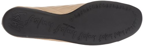 French Sole Fs/Ny Women's Passport Ballet Flat, Black/Beige, 7.5 M Us #TOP3