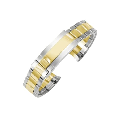 Bracelet 20 mm maillons massifs en acier inoxydable pour Rolex et Seiko NH35