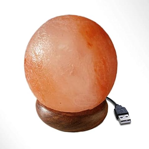 Himalayan Rock Crystal Salt Multi-Color LED Lamp with USB Cable Diamond Shape Pink Crystal Light Natural Krafts ® Cover