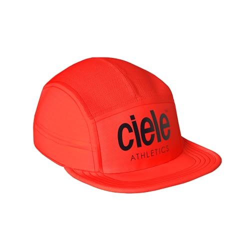 Ciele Athletics GOCap - Premium Washable Moisture Wicking Hat with Sun Protection 5-Panel Knit Running Hat - Infrared