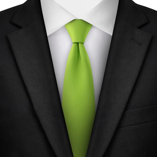 Image of Jacob Alexander Men's Slim Width 2.75 inch Solid Color Tie