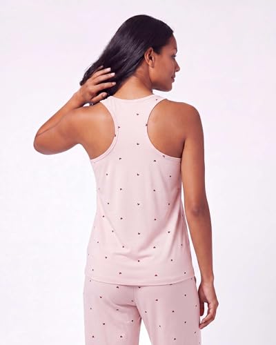 Image of 2 Pack Women's Pajama Sets 2 Piece Tank Top Capri Pants PJs Sleepwear Cute