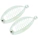 Parcelona French Effortless Mini Small Pair of Clear Banana Hair Clip for Fine Hair
