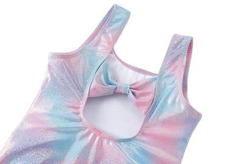Image of Toddler Swimsuit Girl One Piece Rash Guard Tankini Bathing Suit Little Girls Sleeveless Quick Dry Swimwear 4-8 Years
