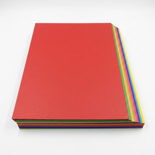 Papier cartonné A4 couleur vive pour loisirs créatifs et scrapbooking